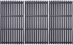 BBQ-PLUS front view of three cast iron grates showing full coverage and durability