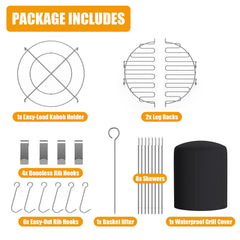 BBQ-PLUS full 23-piece kit laid out for quick-identification and planning