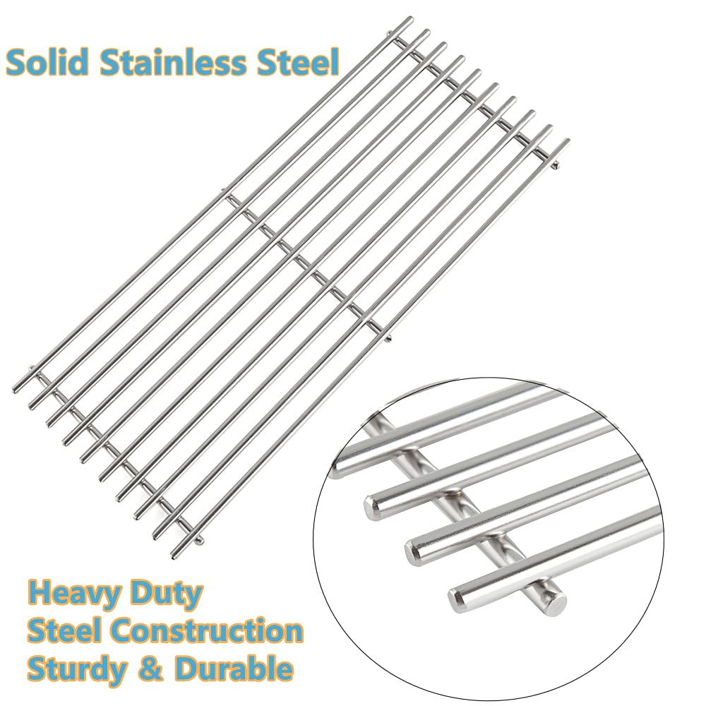 BBQ-PLUS grates installed in grill demonstrating direct replacement fit