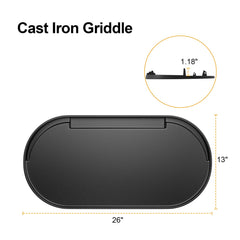 BBQ-PLUS close-up cast iron texture for improved heat retention