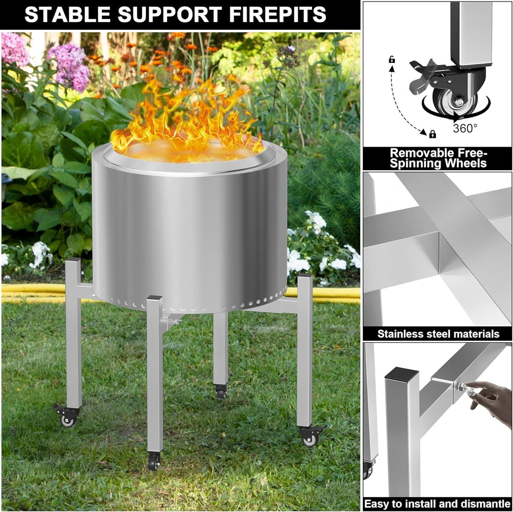 BBQ-PLUS height and scale next to a person demonstrating 10.5 inch elevation benefit