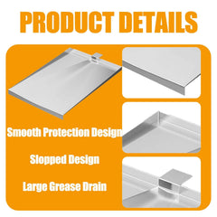 BBQ-PLUS installed in a Traeger grill demonstrating correct fit and improved grease control