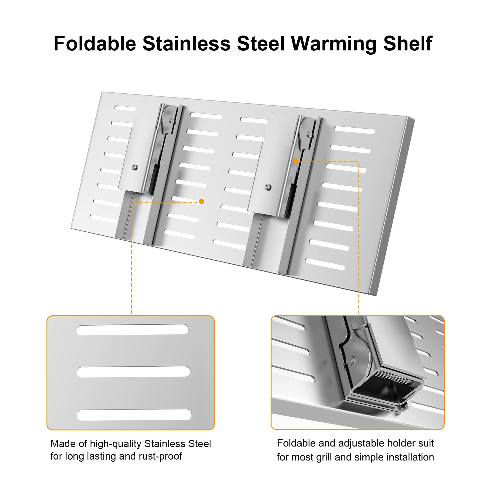 BBQ-PLUS installed on Blackstone griddle providing extra warming surface