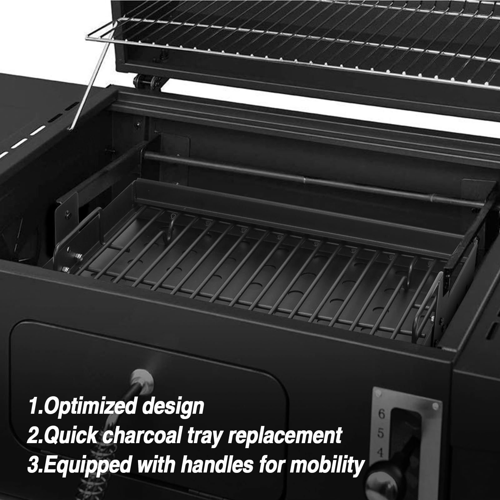 BBQ-Yummy tray installed in a Smoke Hollow grill for even heat distribution