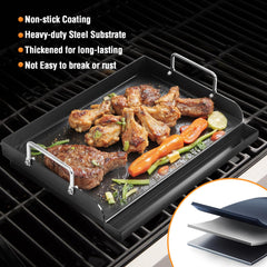 BBQ-Yummy grease trough and raised sidewalls keeping food contained benefit