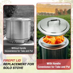 BBQ-Yummy side profile on Solo Stove showing seamless coverage benefit