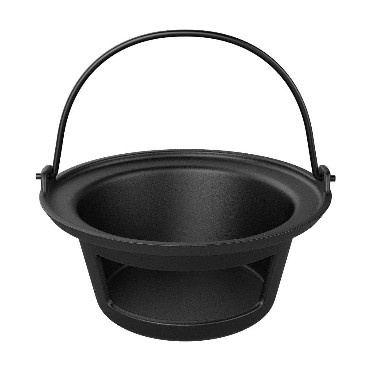 bbq777 cast iron ash can front view showing durable construction and easy cleanup