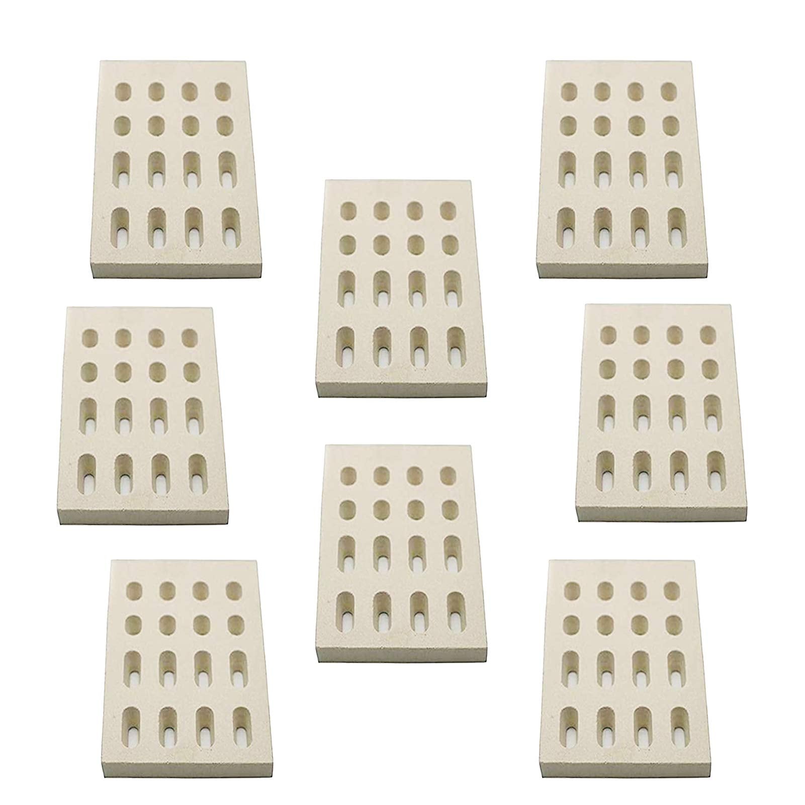 bbq777 front packaging showing eight ceramic briquettes and product label for easy identification