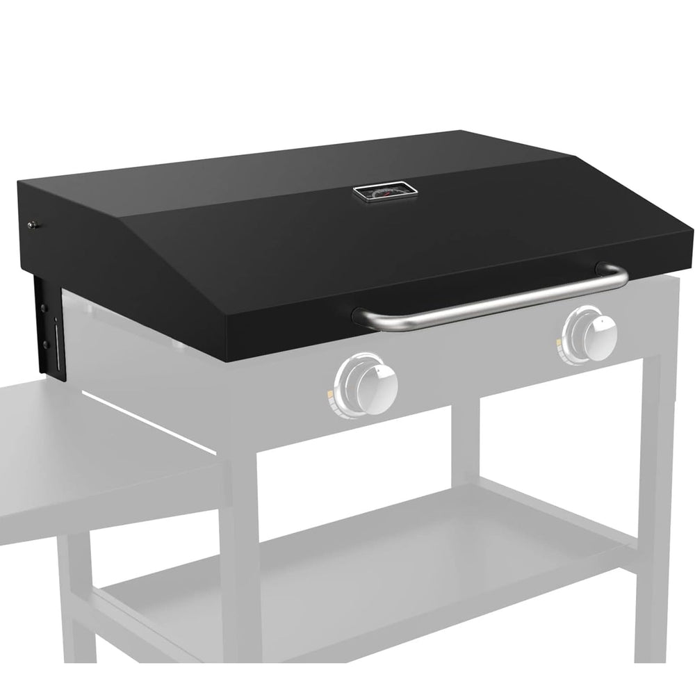 bbq777 hinged lid front view showing full coverage and protection benefits