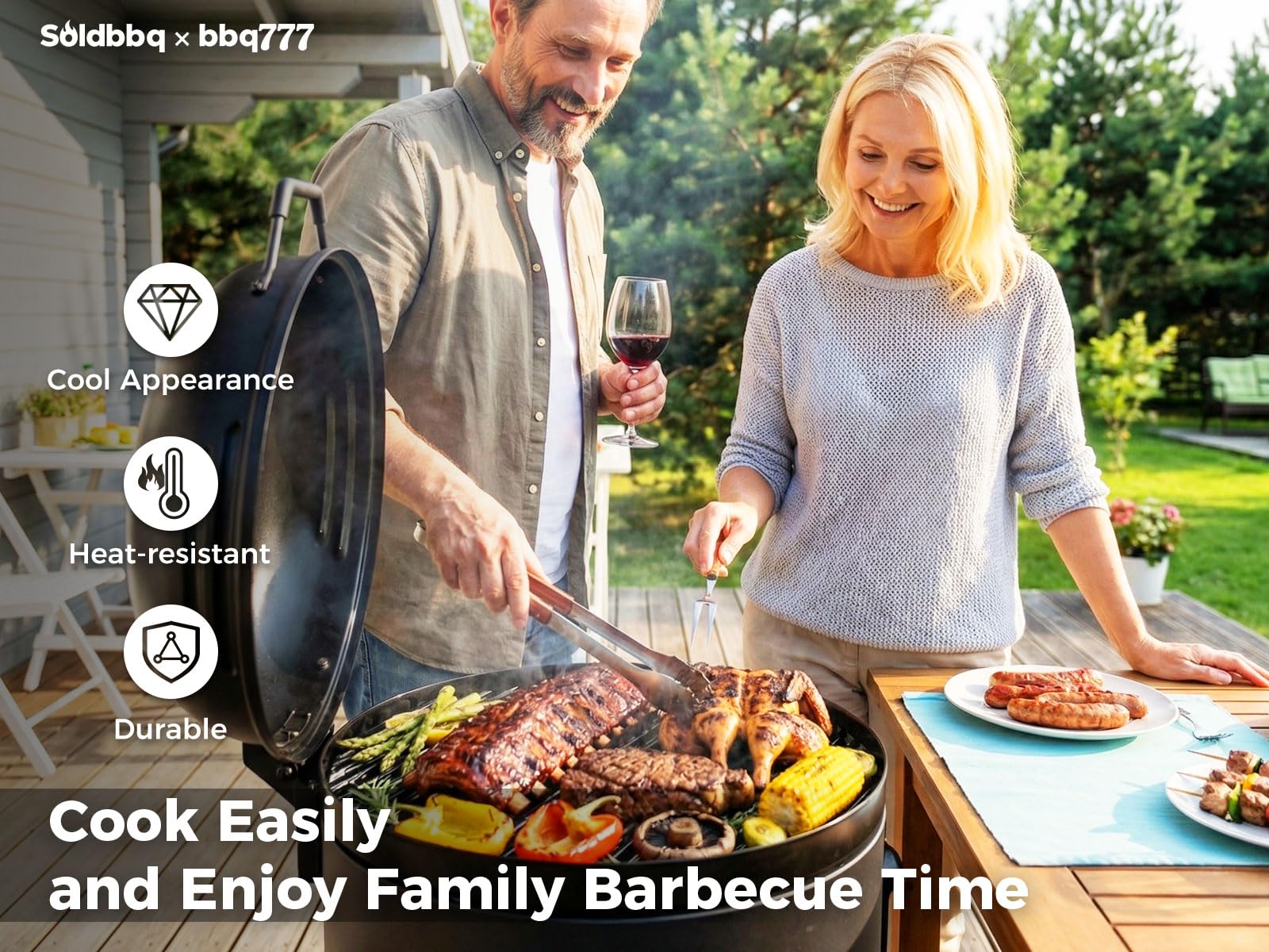 bbq777 edge detail demonstrating snug fit and stable support