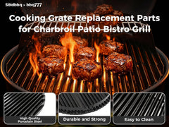 bbq777 installed grate inside Char-Broil grill demonstrating proper fit and use