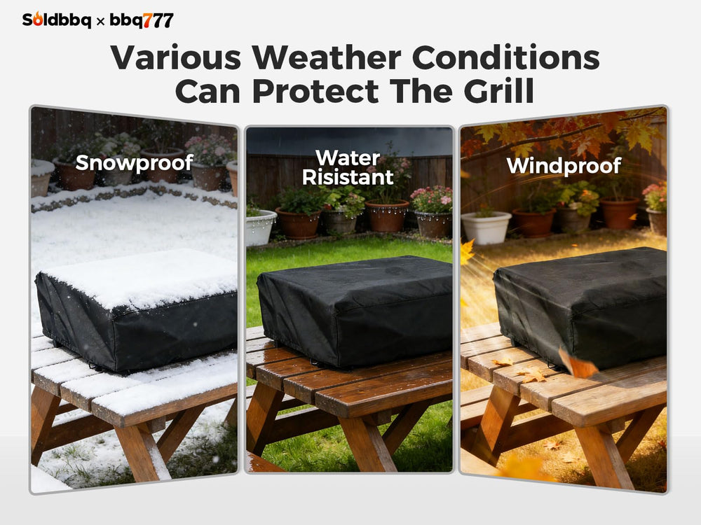 bbq777 griddle next to ruler showing fit and sizing assurance benefit