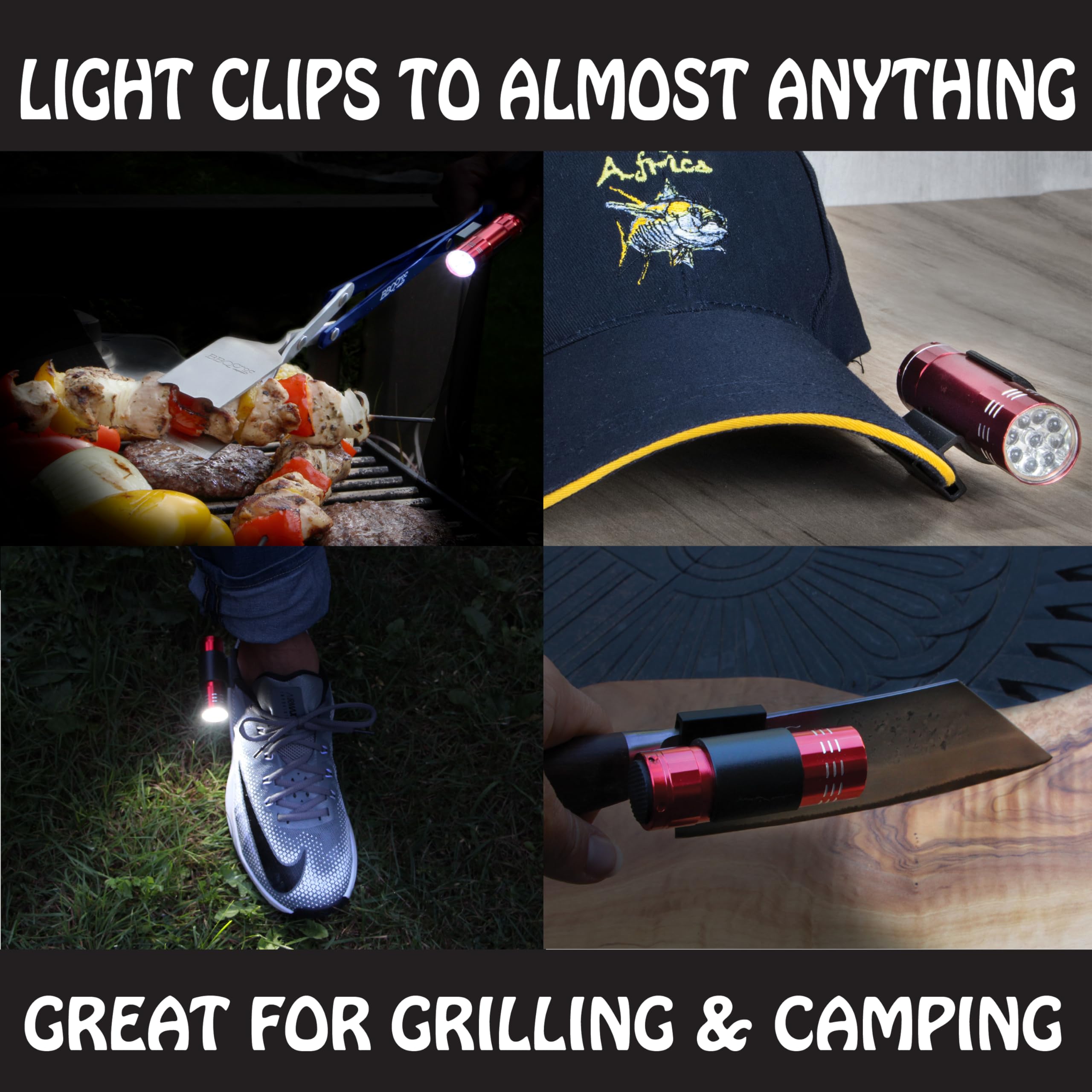 BBQCroc used as tongs gripping burger with secure serrated edges for precise control