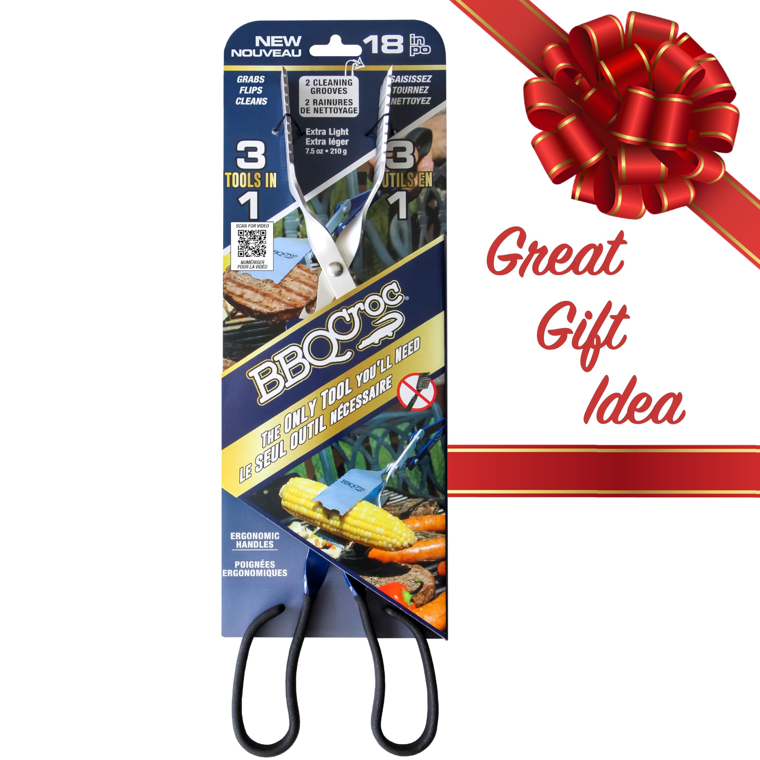 BBQCroc packed inside a portable grill kit for convenient transport benefit
