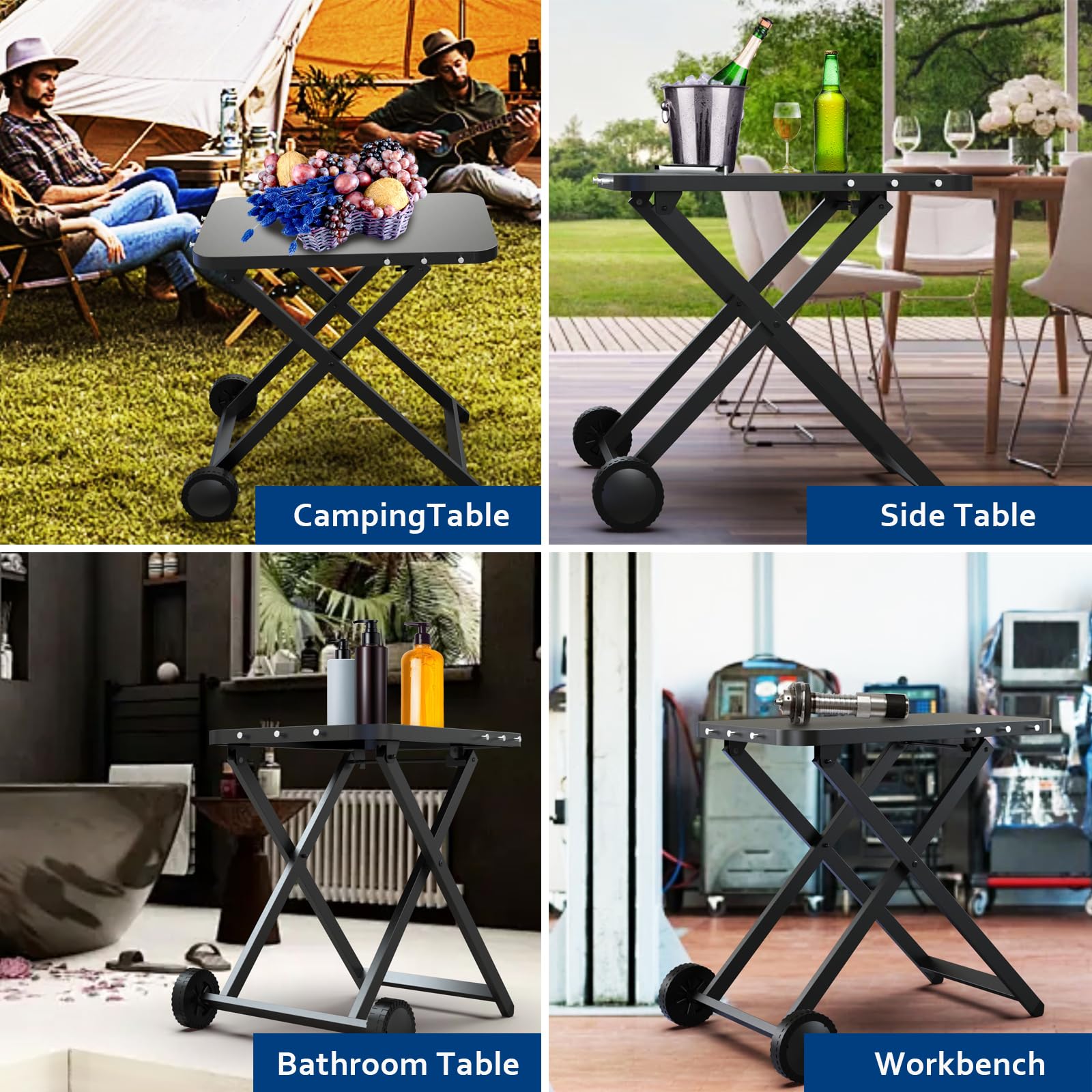 BBQCuker folded in RV storage, saves space for travel convenience