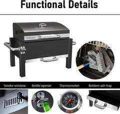 BBQCuker in-use at campsite demonstrating portability and reliable outdoor cooking
