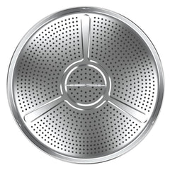 BBQCuker pellet adapter front view showing fit and sturdy construction benefits