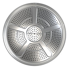 BBQCuker adapter front view showing fit and build, boosts pellet efficiency