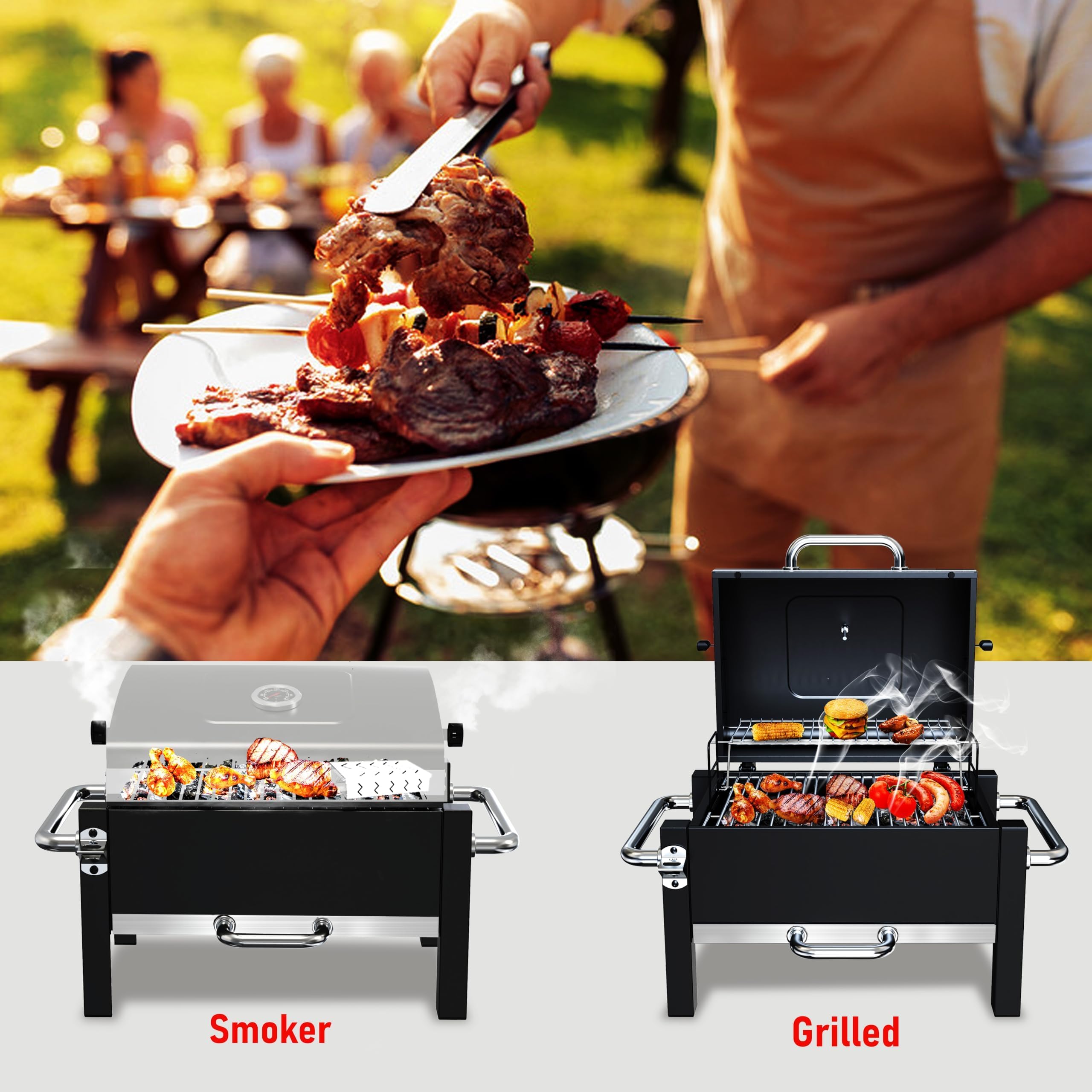 BBQCuker pointer thermometer close-up displaying accurate temperature control benefit