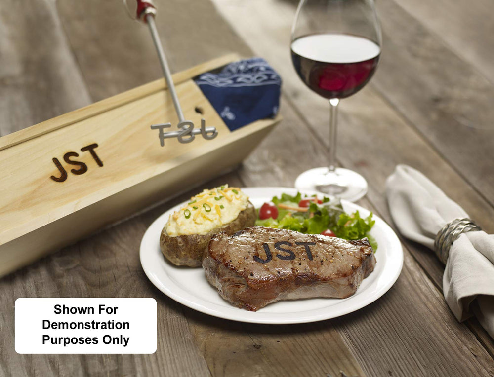 BBQFANS branded leather belt showcasing clean impression for custom accessories