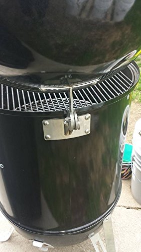 BBQgaskets quick-release pin detail showing fast lid removal convenience