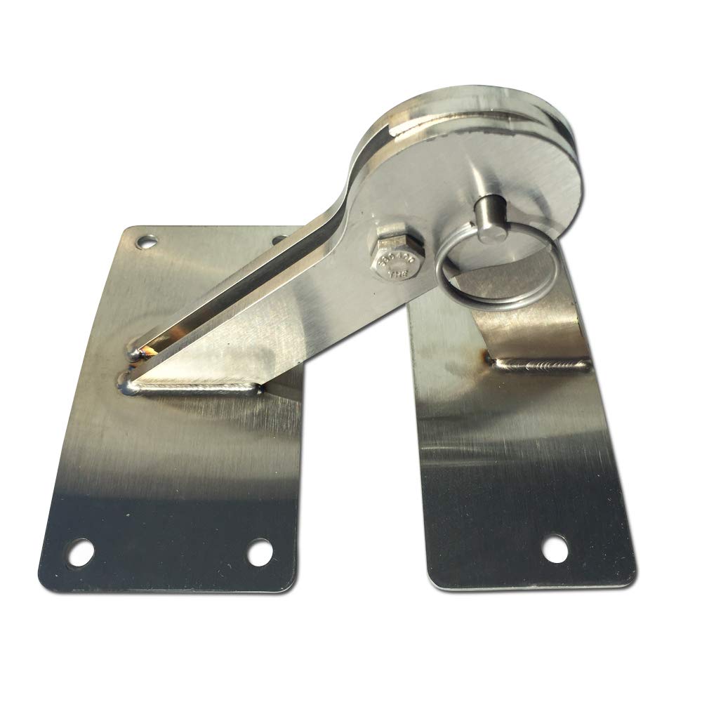 BBQgaskets stainless hinge front view showing durable construction and easy installation