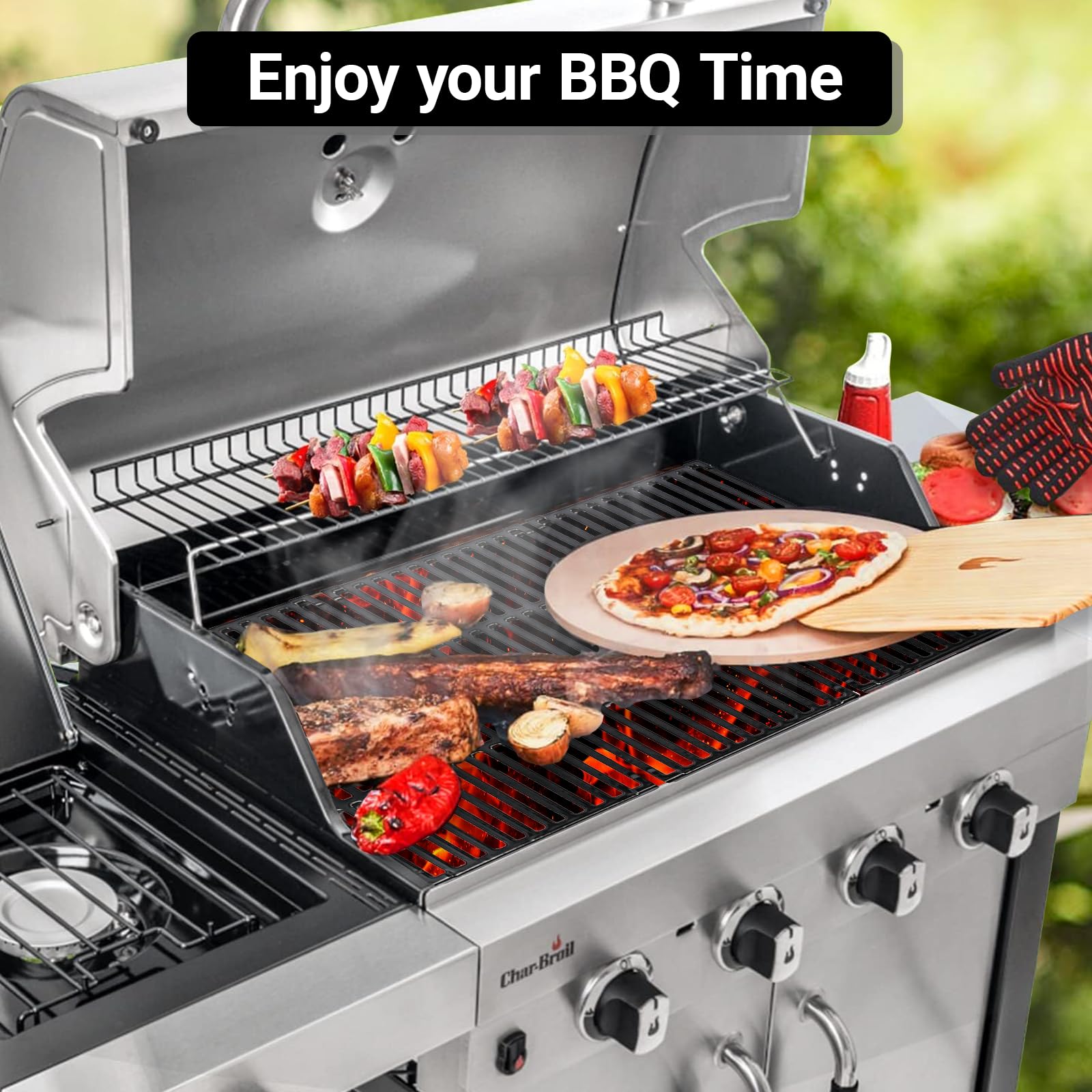 BBQMall label with original part numbers for simple model compatibility