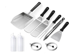 BBQMFG front packaging showing full griddle accessories kit and contents benefits