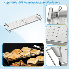 BBQration close-up perforated stainless steel for stable heat holding