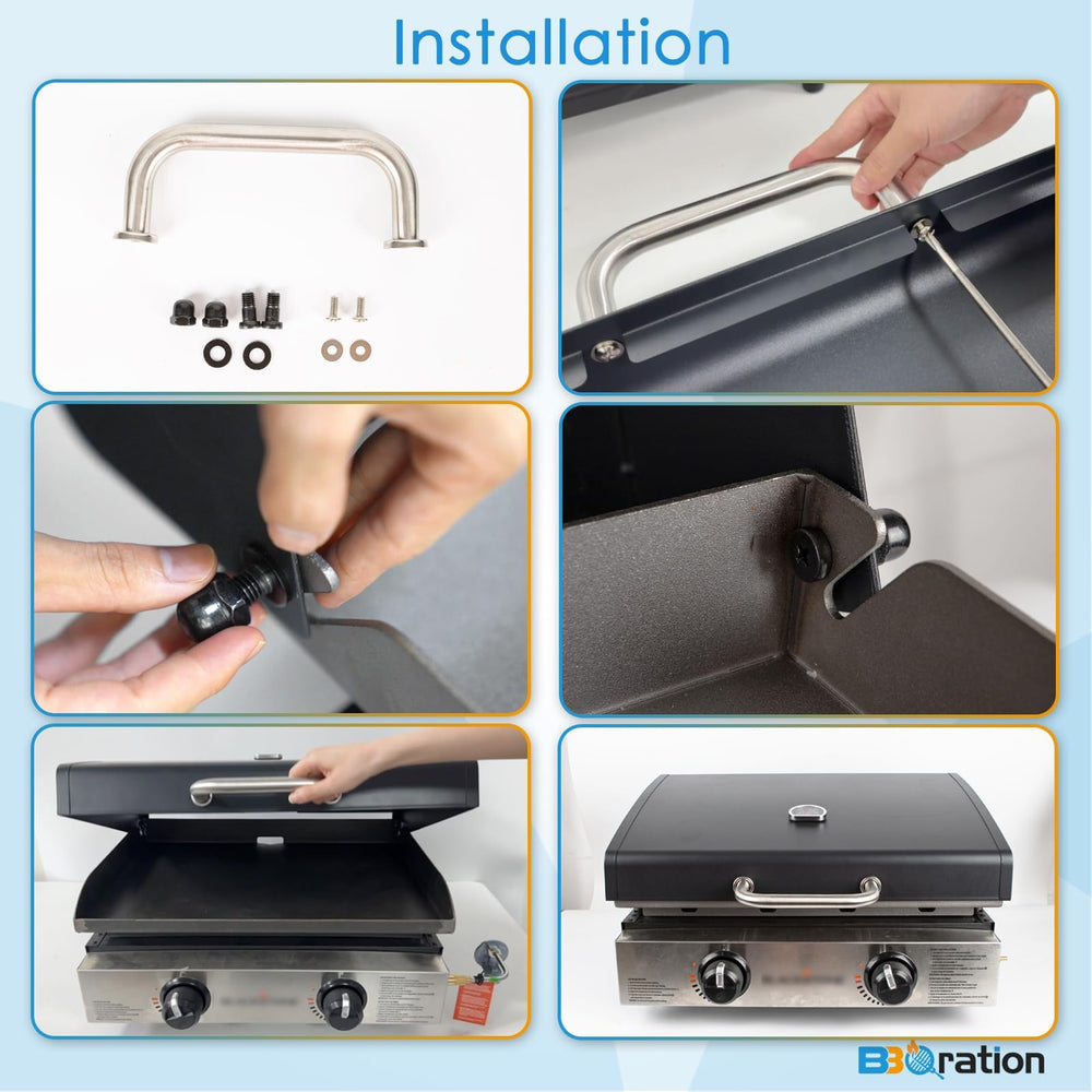 BBQration close-up of thermometer and hinge offers precise temperature control benefit