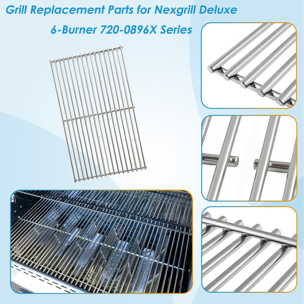 BBQration stainless cooking grate close-up showing durable texture and easy cleaning