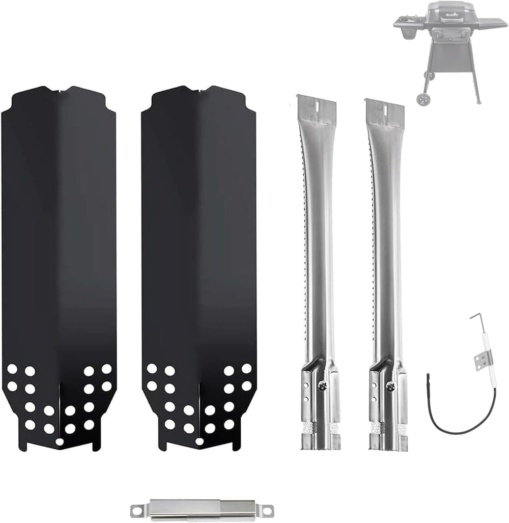BBQration front view of complete replacement kit showing all included parts for easy identification and fit