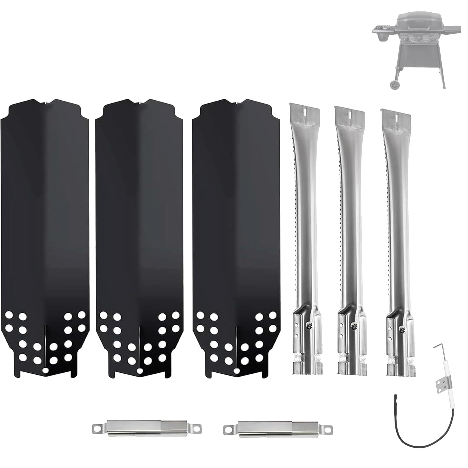 BBQration front packaging showing full replacement kit and clear parts labeling for easy fit