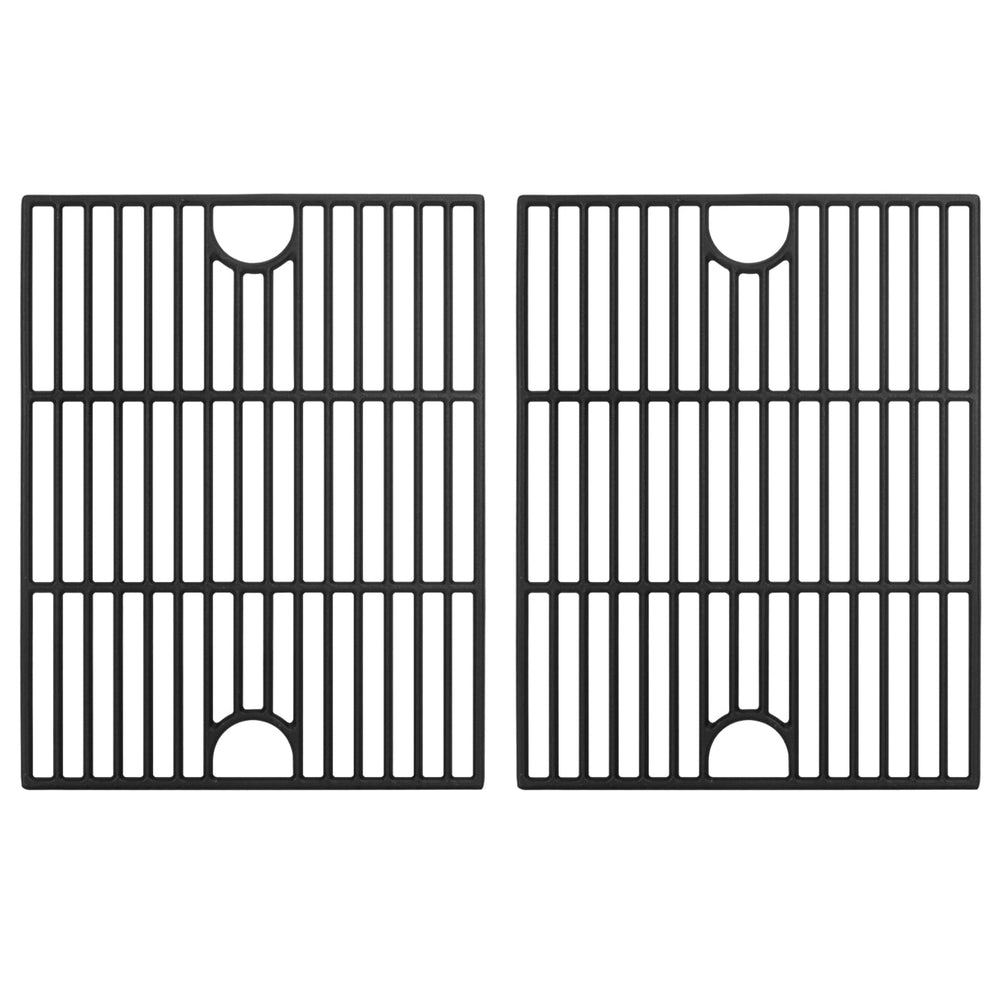 BBQration front view of two 17" grates showing fit and coverage for reliable grilling