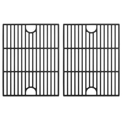 BBQration front view of two 17" grates showing fit and coverage for reliable grilling