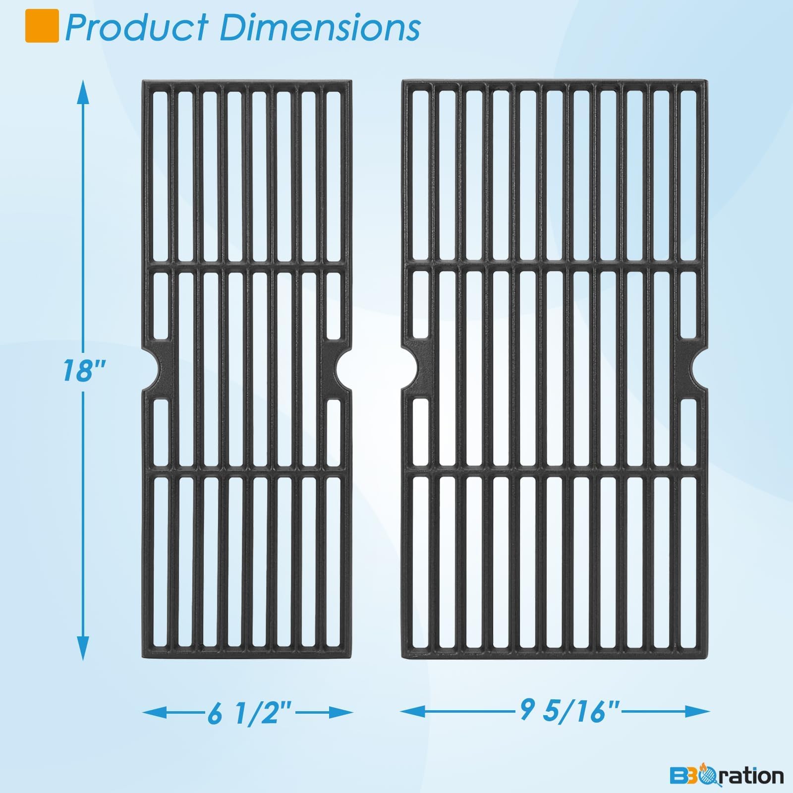 BBQration replacement grates installed in Char-Broil Performance grill demonstrating proper fit