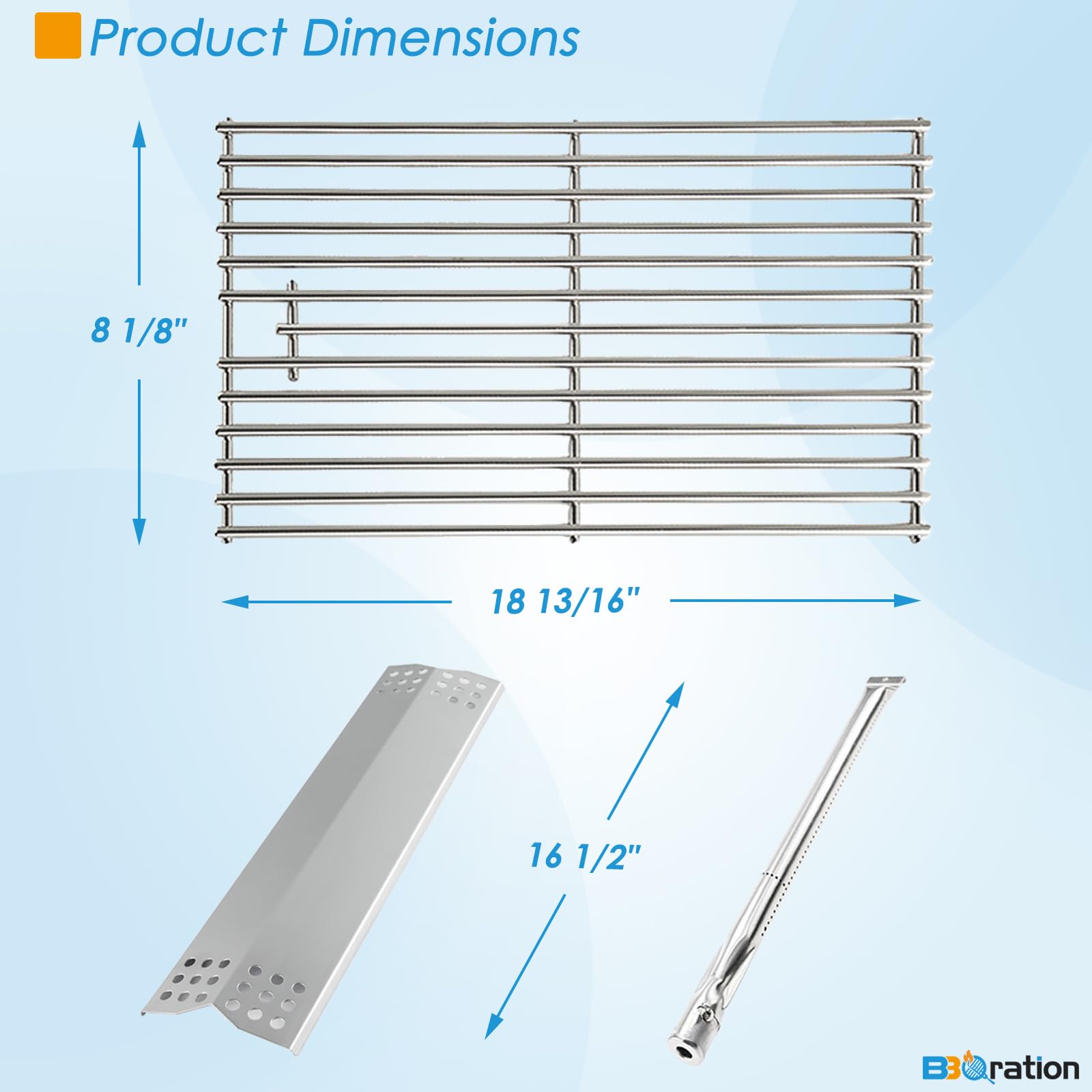 BBQration grates installed on KitchenAid grill improving cooking surface