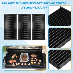 BBQration installed grates in a Charbroil grill restoring even infrared heat