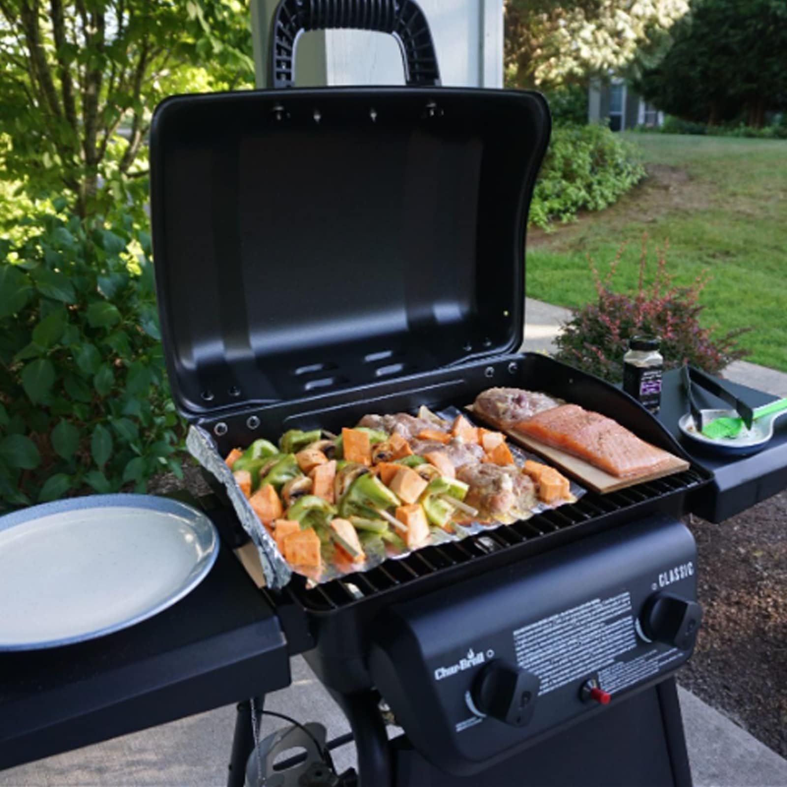 BBQration replacement parts installed in grill showing improved heat coverage and cooking benefit