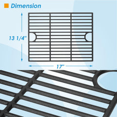 BBQration grates installed in a Nexgrill 4-burner showing secure fit and even heat