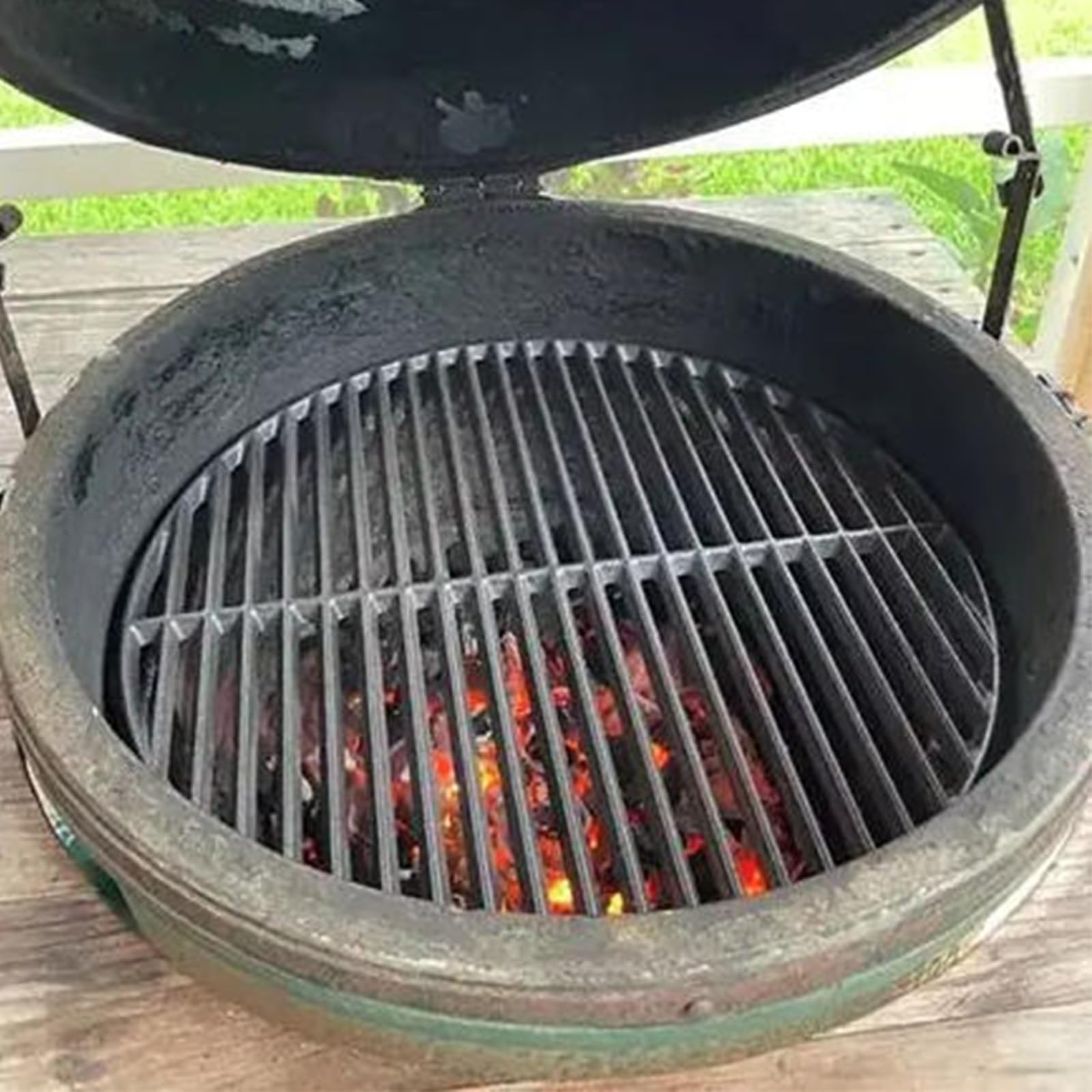 BBQration grate in backyard grill setting showing reliable performance benefit
