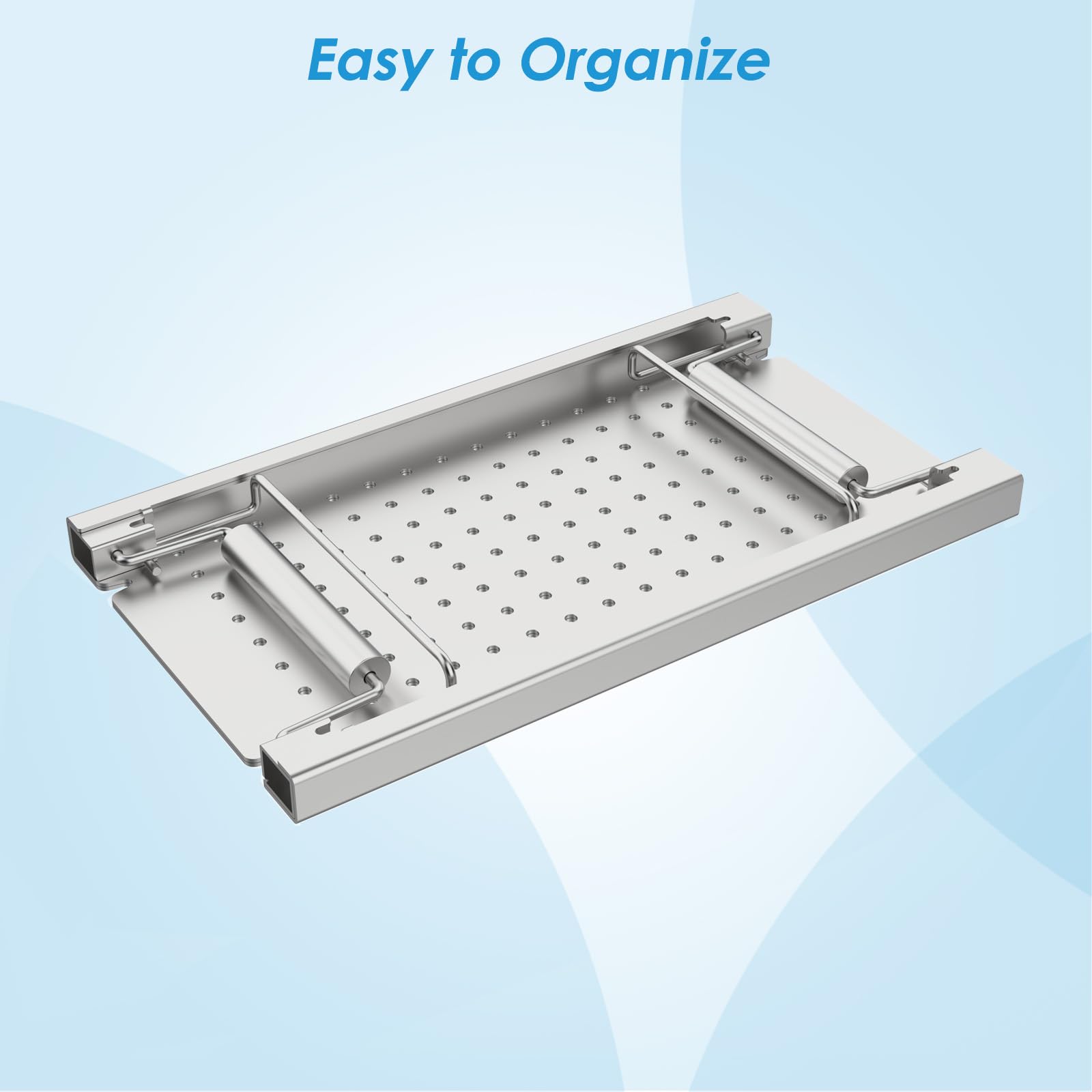 BBQration mounting detail on griddle rail demonstrating tool-free install