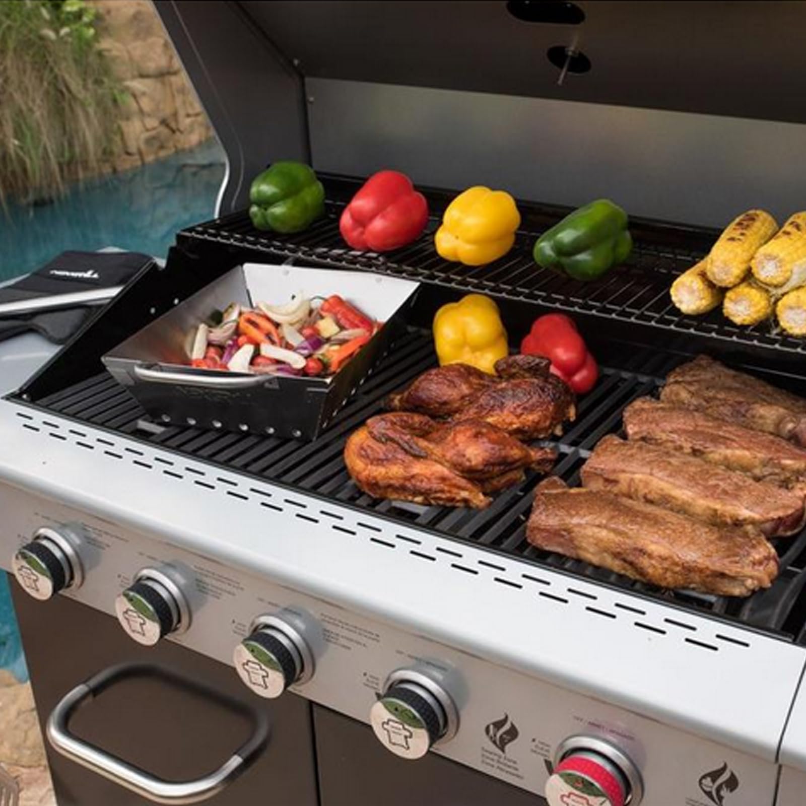 BBQration packaging and parts layout showing complete replacement kit