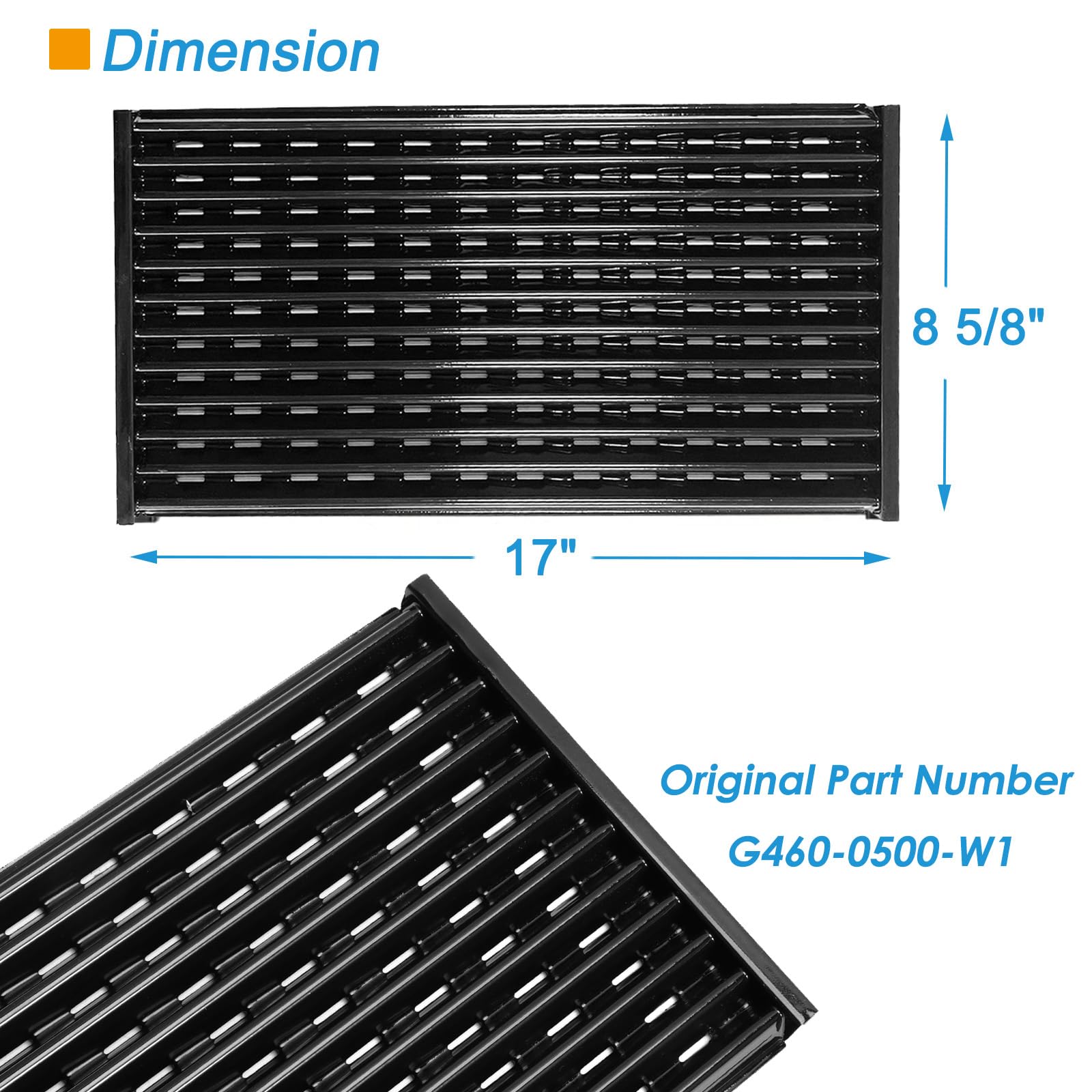 BBQration side profile showing grate depth and durable steel core benefit