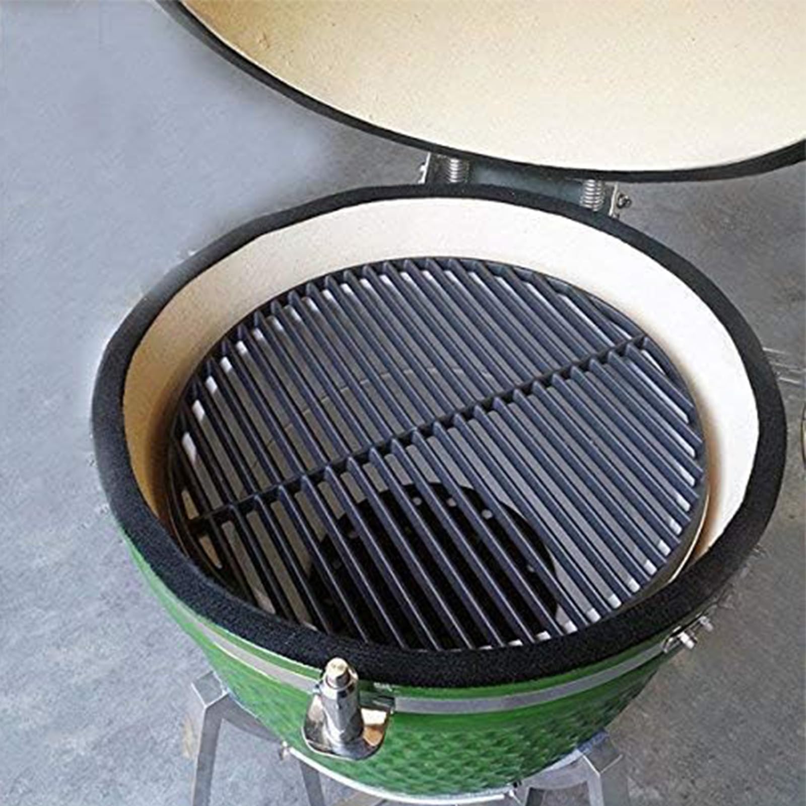 BBQration grate next to ruler illustrating 18 3/16" size for accurate fit benefit