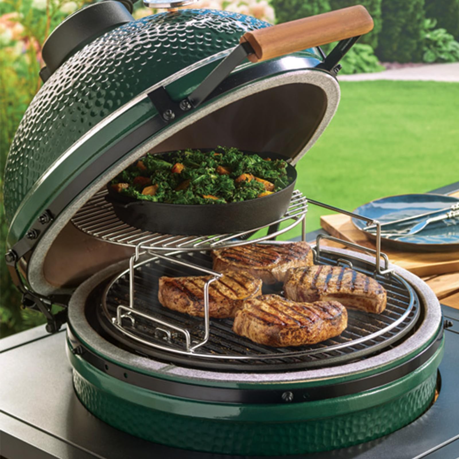 BBQration edge profile showing thick cast-iron construction and durability benefit