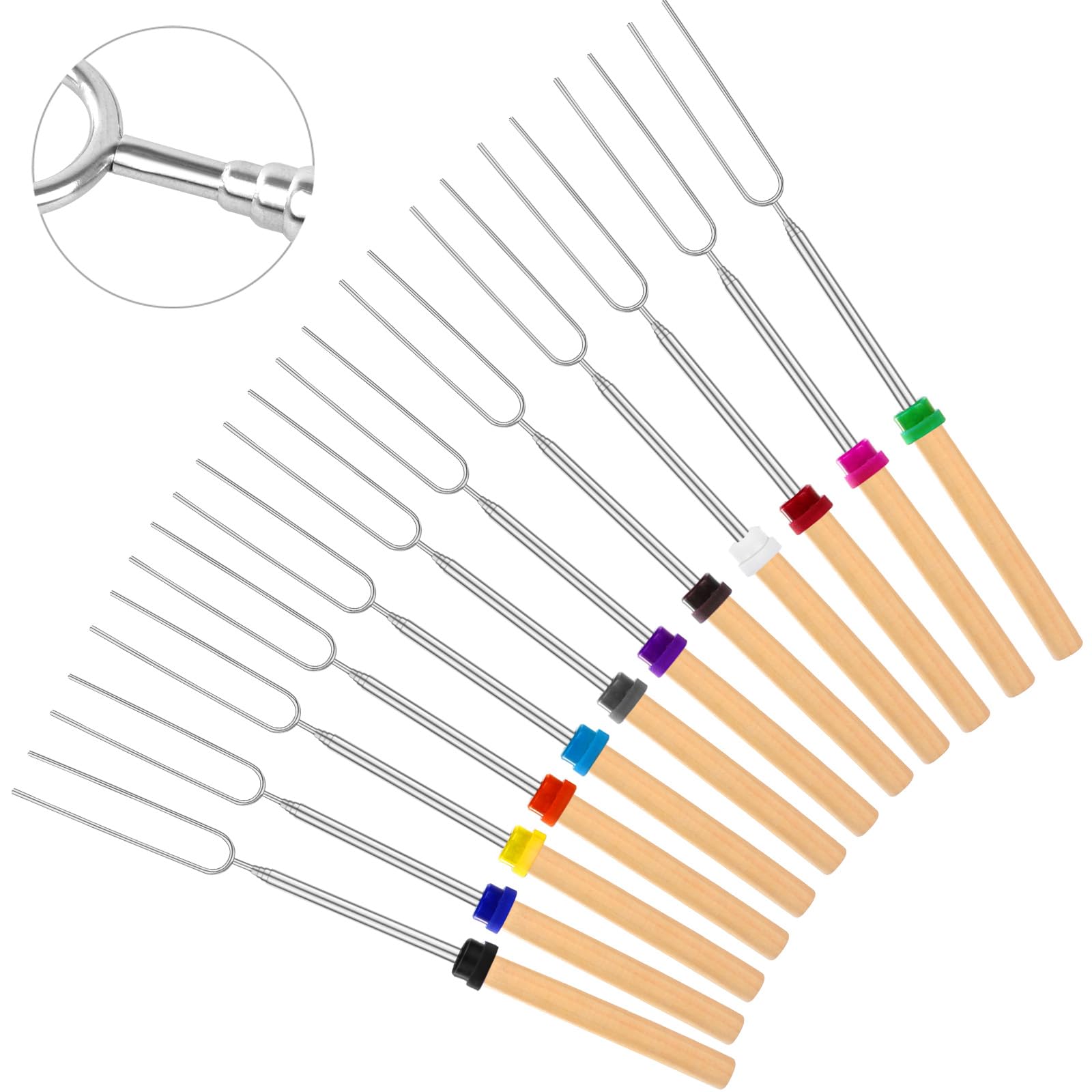BBQStyle front view of 24-piece telescoping set shows variety and convenience