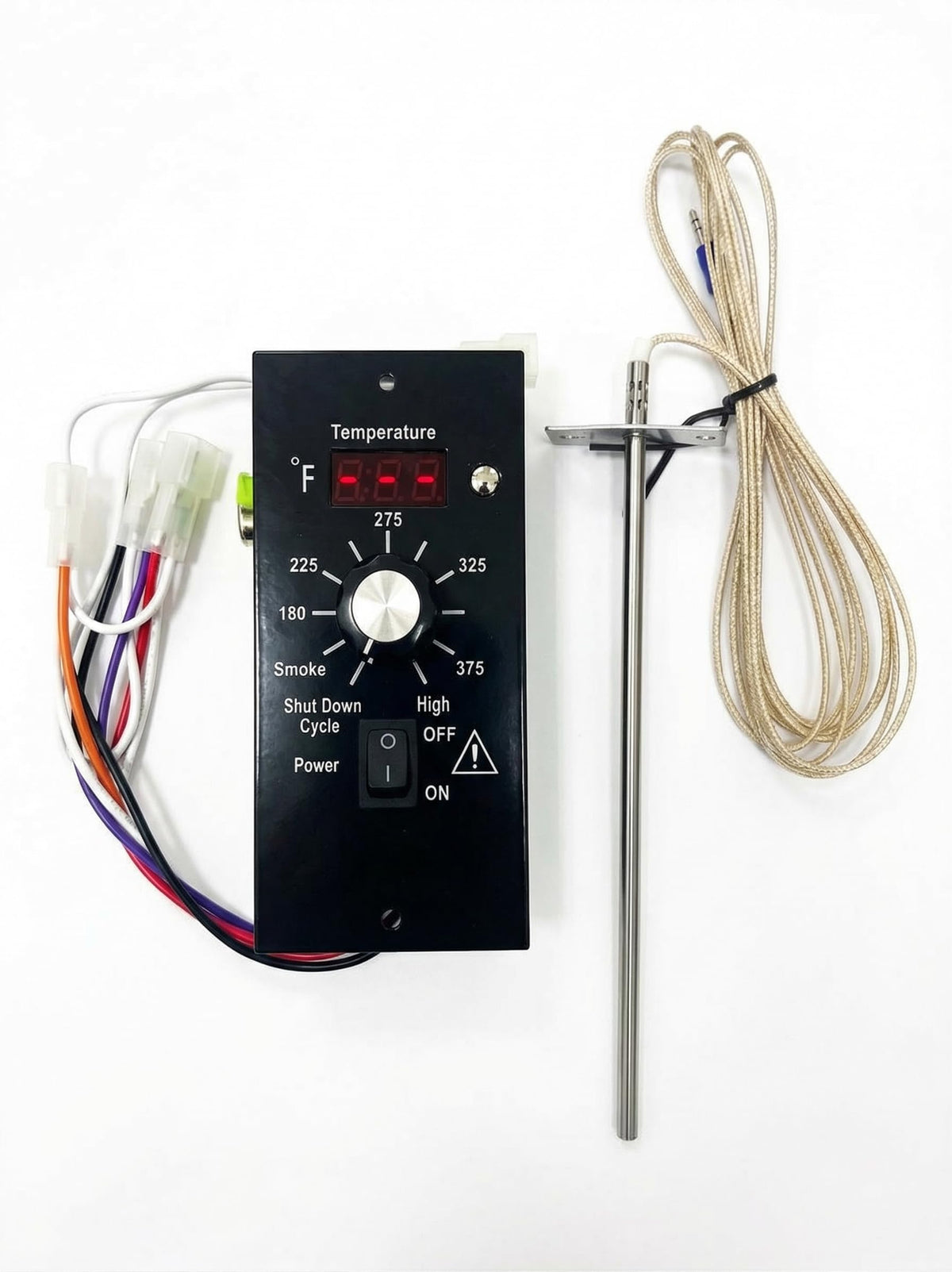 Bbqzone front panel LED display showing temperature for clear monitoring