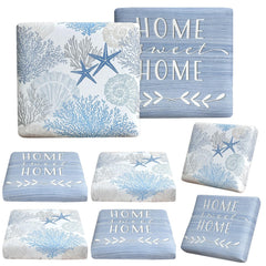BBSET front view of eight blue sea covers showing coastal refresh benefit