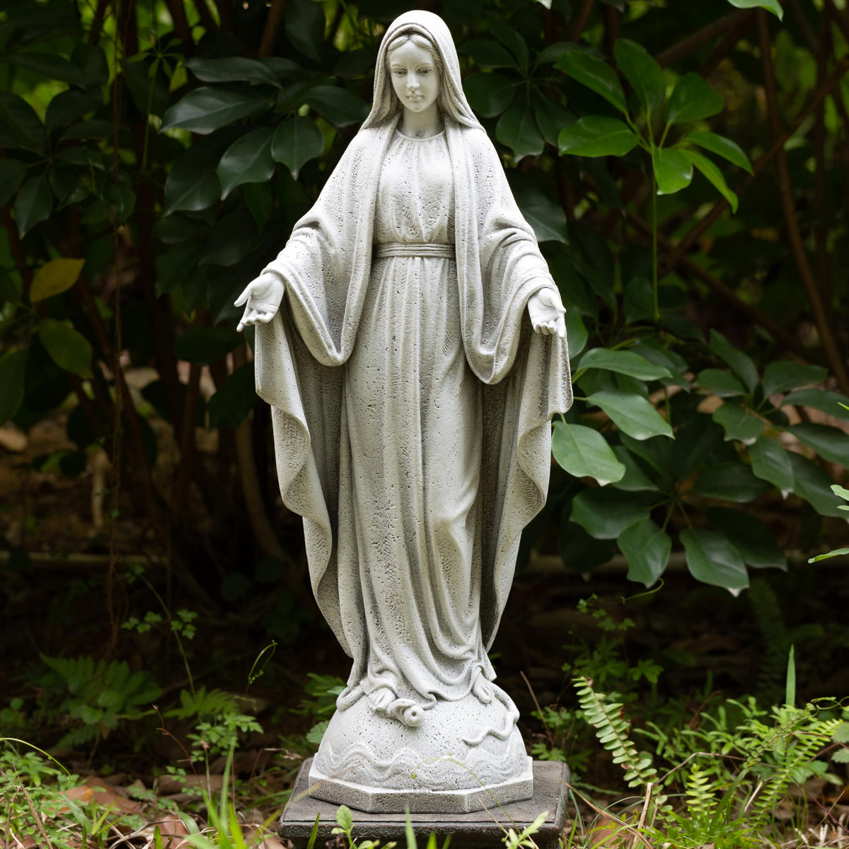 BC BUILDCLASSIC front view of Our Lady of Grace statue showing durable finish and presence